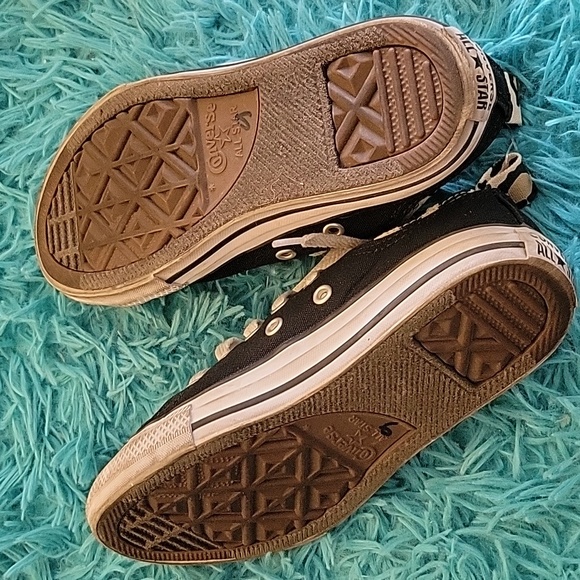 Converse black cheetah/leopard print size EUR32/Juniors 1 - Picture 5 of 7